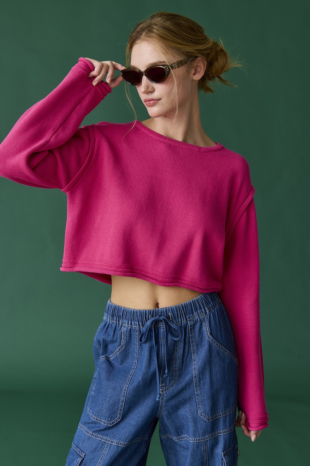 Zoe Loose Fit Cropped Top