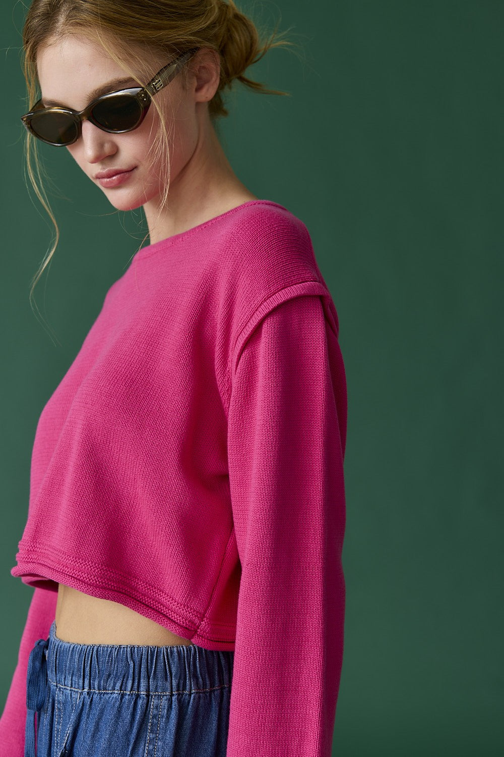 Zoe Loose Fit Cropped Top