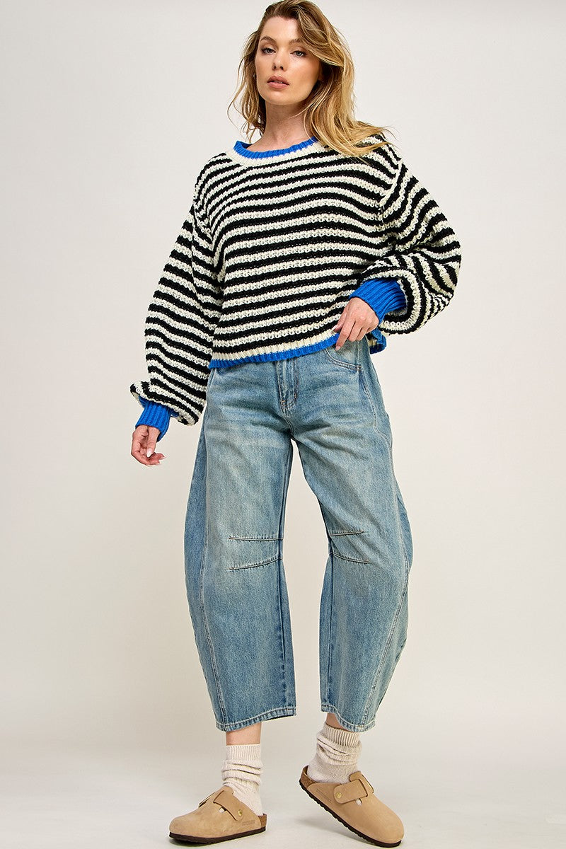 Sadie Striped Sweater Top