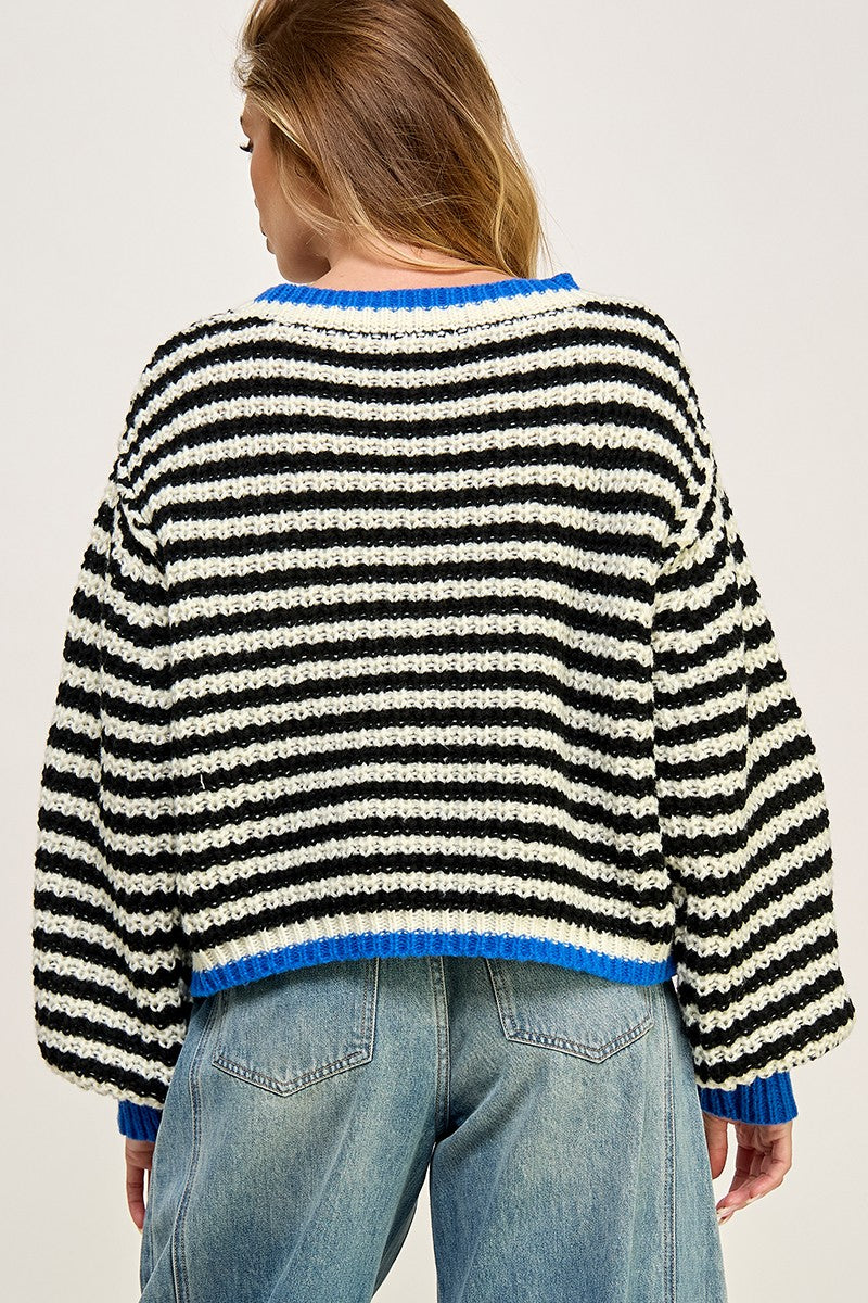 Sadie Striped Sweater Top